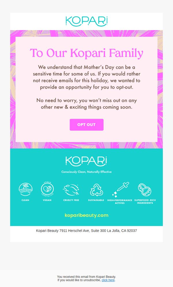 7. To our Kopari Family