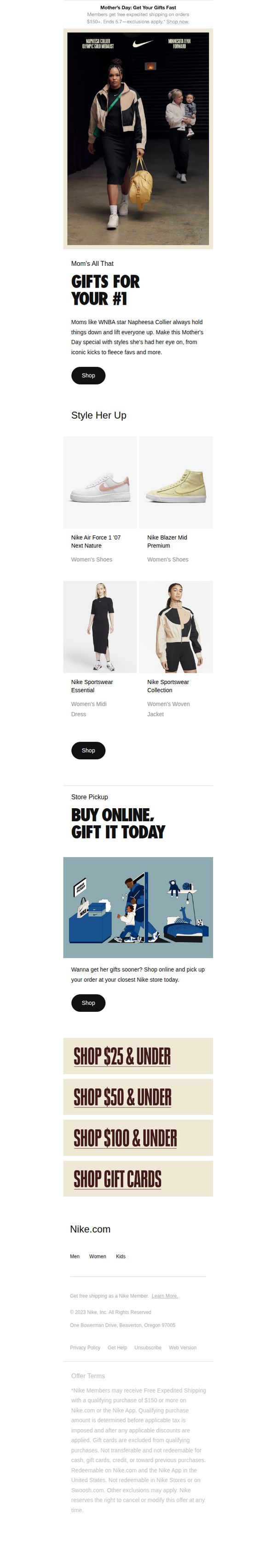 9. Nike: The perfect gifts for Mom 💝