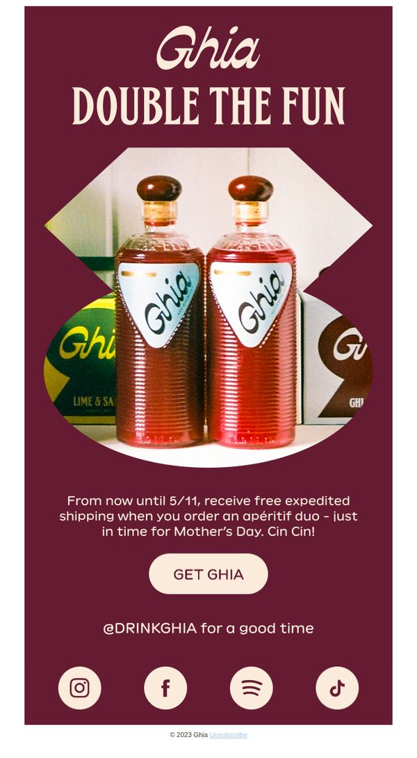 9. Free expedited shipping for Mother's Day!