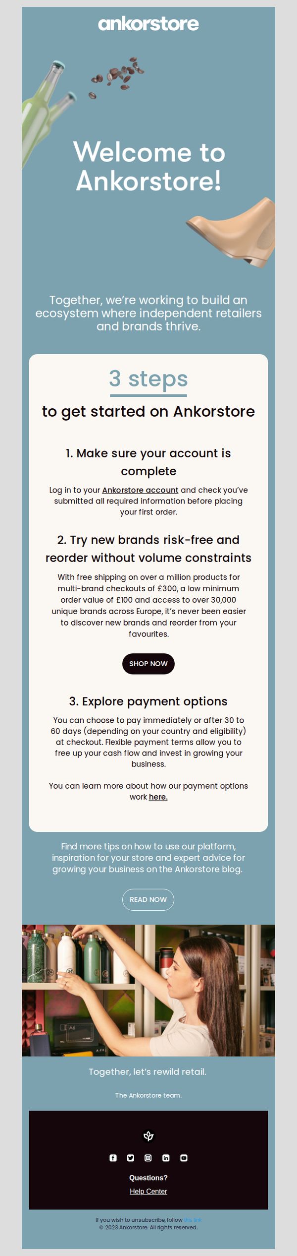 6. Welcome to Ankorstore