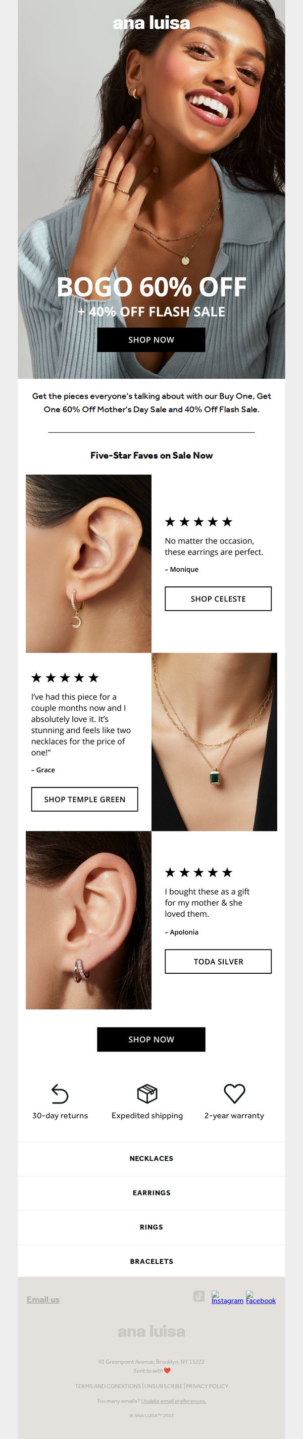 7. Don't miss sitewide BOGO 60% OFF 💛
