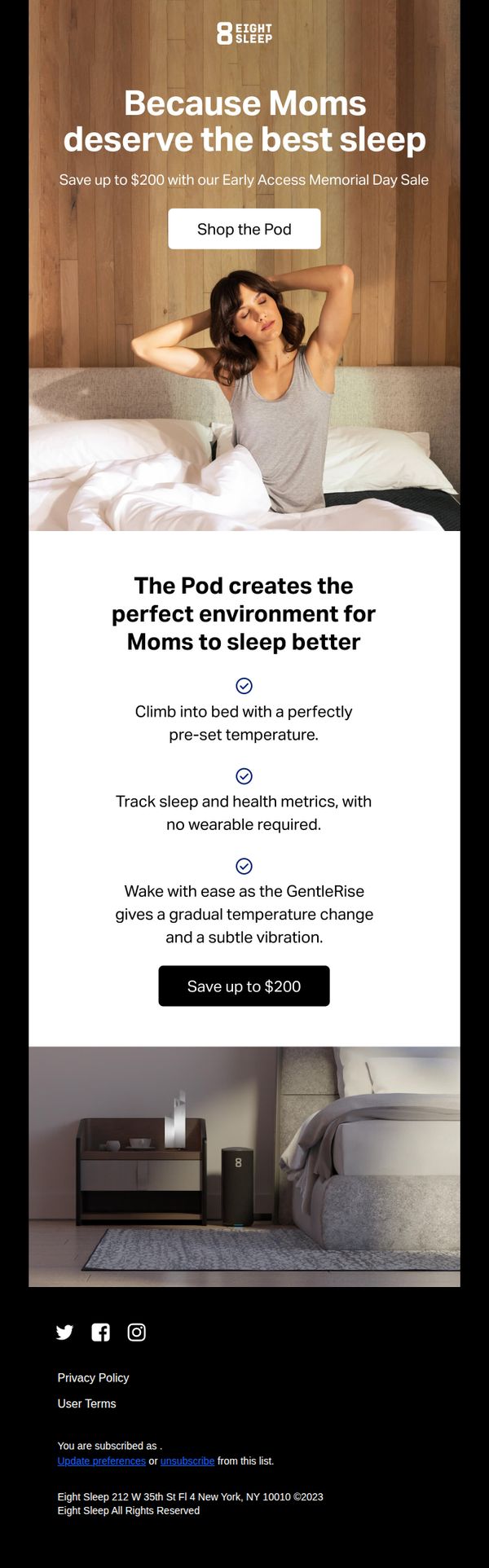 10. Eight Sleep: The perfect Mother's Day gift is... sleep