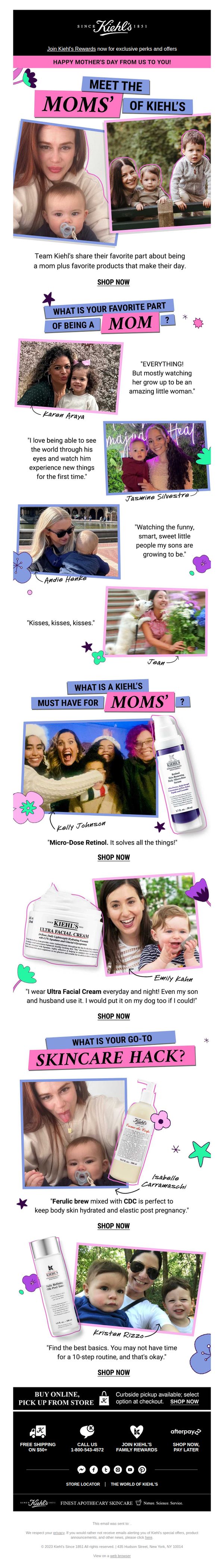 6. Kiehl's - EN: Happy Mother's Day From Us To You 💐