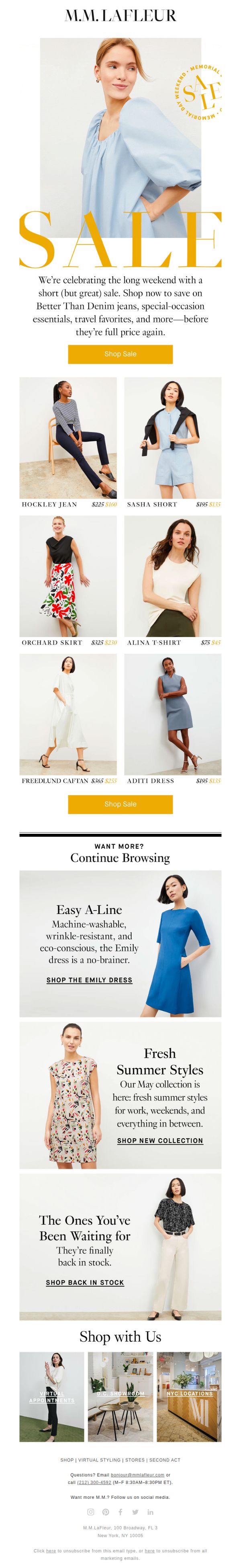 6. SALE: Memorial Day came early this year.