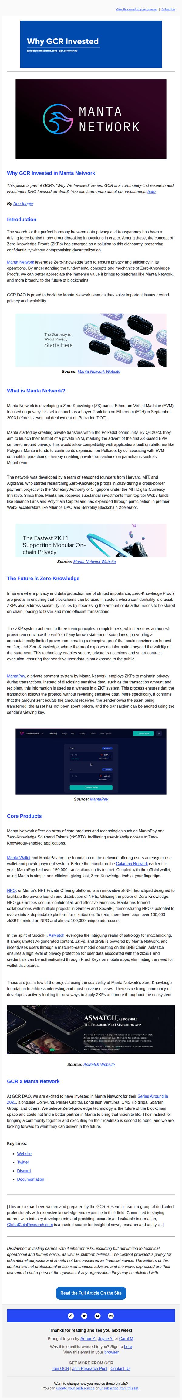 7. Why GCR Invested in Manta Network
