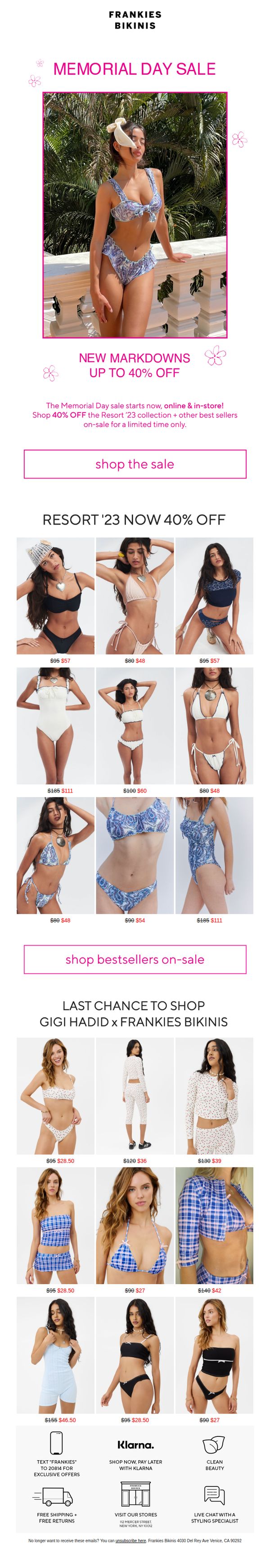 7. MEMORIAL DAY SALE STARTS NOW