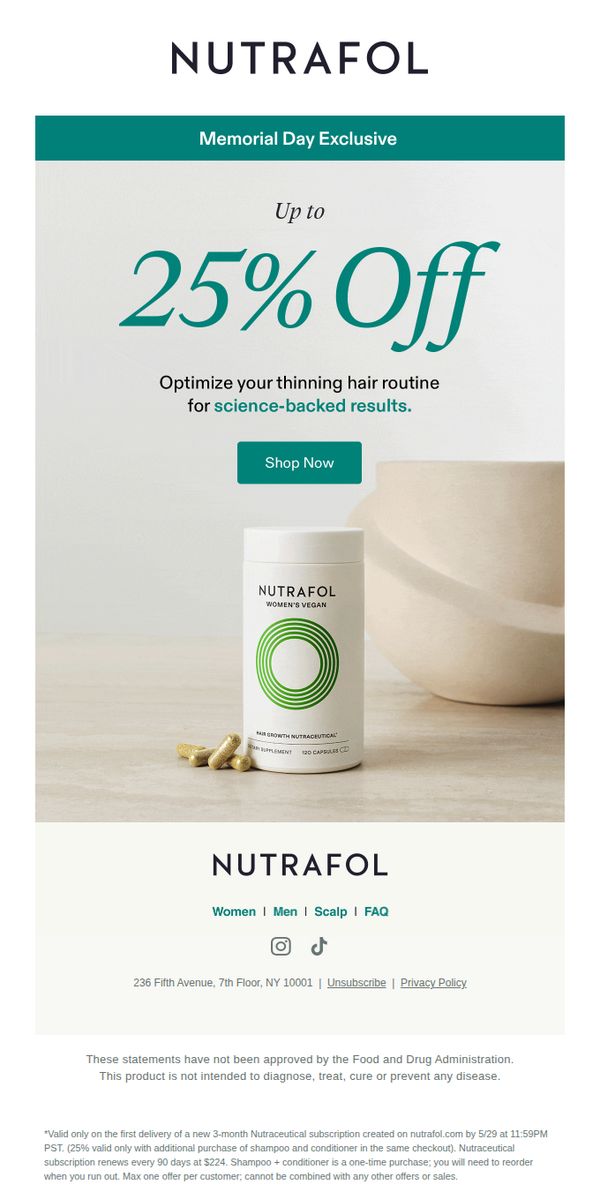 6. Up to 25% off | Memorial Day exclusive.