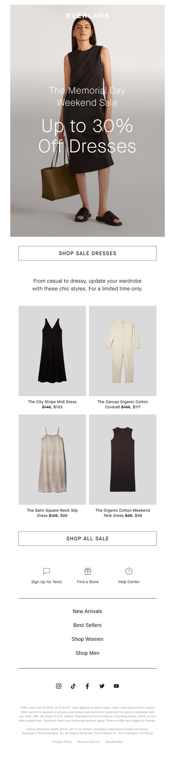 10. Dresses Up to 30% Off