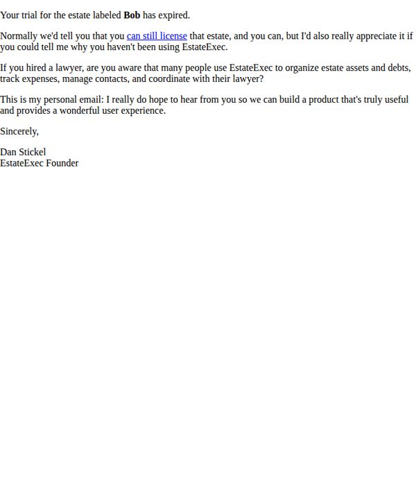 7. Estate for "Bob" can be recovered