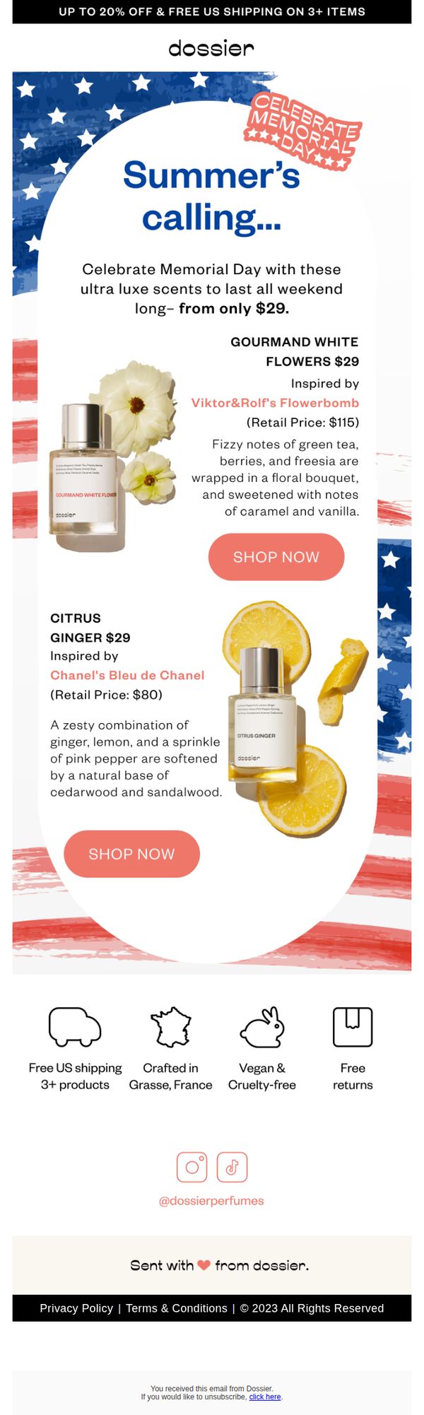 8. Dossier - EN: Long weekends = long lasting scents ❤️