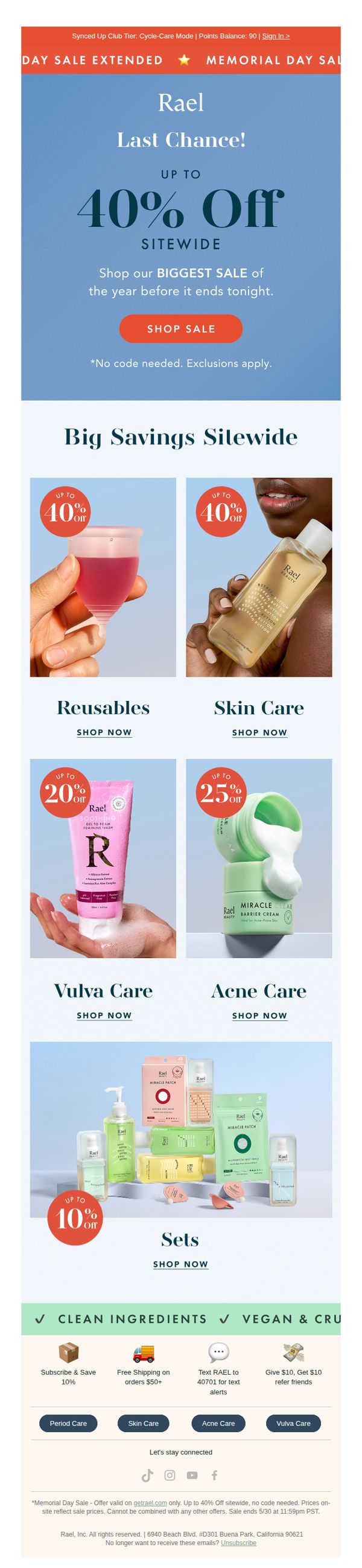 8. Rael: SALE EXTENDED! 🌟
