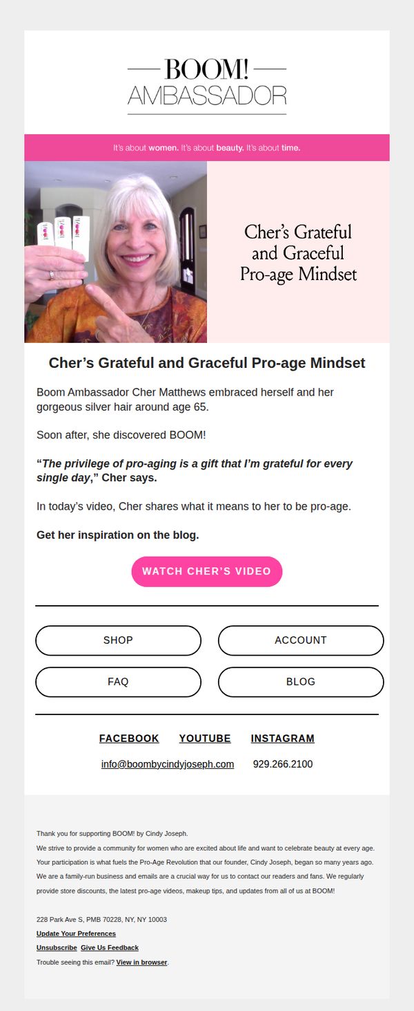 8. Pro-age inspiration: Cher’s graceful and grateful pro-aging…
