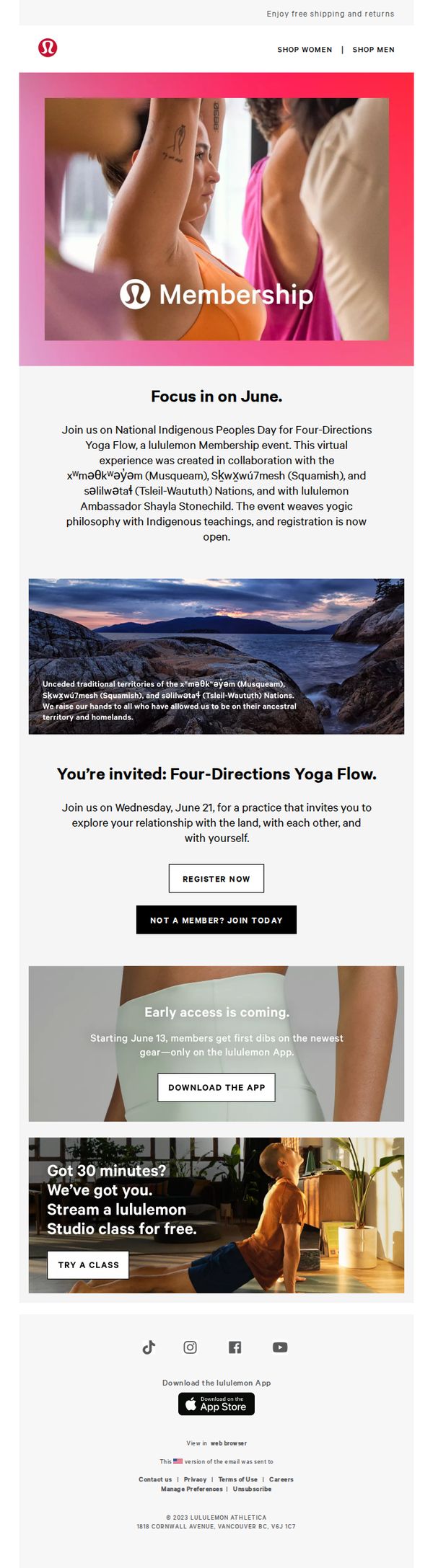 8. Lululemon: June in membership