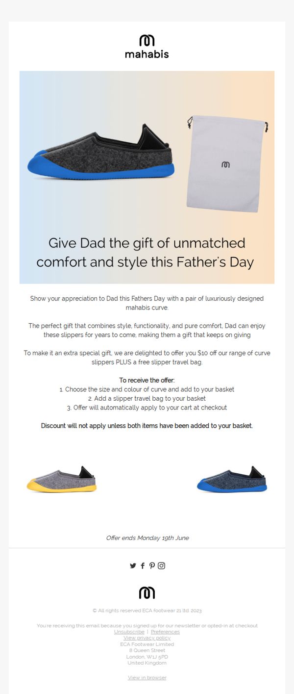 7. Mahabis: Take $10 off this Father's Day