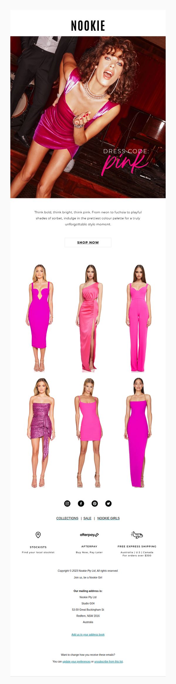 7. NOOKIE: Colour Forecast: Think Pink 💕