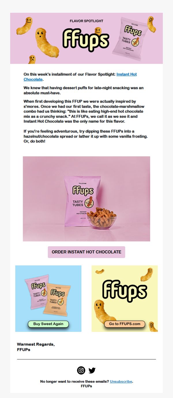 9. FFUPs: Flavor Spotlight: Instant Hot Chocolate