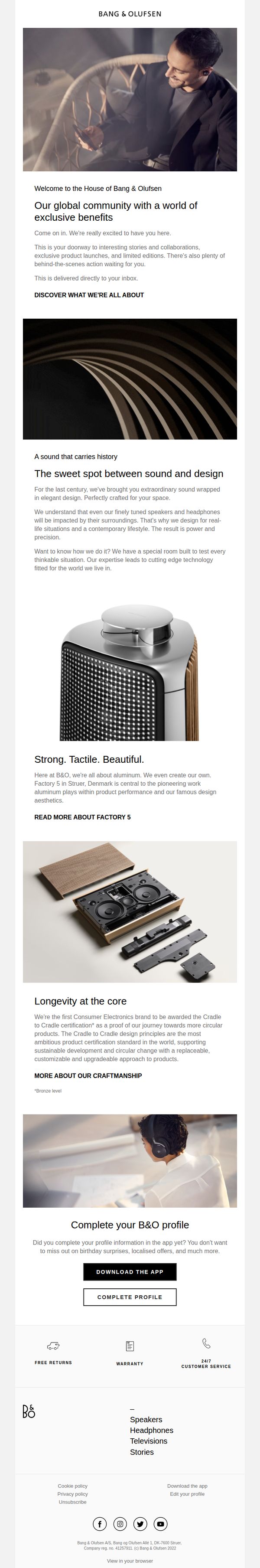 8. Bang & Olufsen: Welcome to the House of Bang & Olufsen