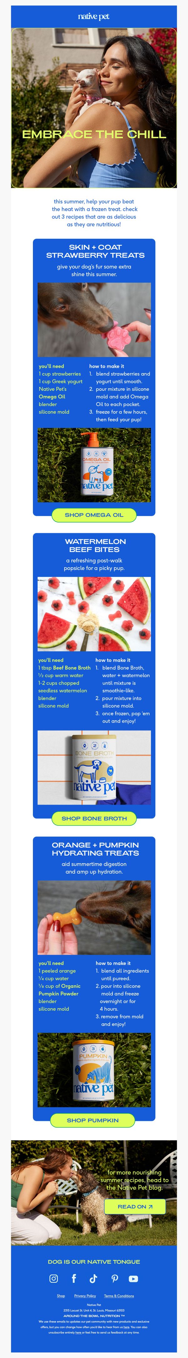 8. 3 frozen treats for sunny season