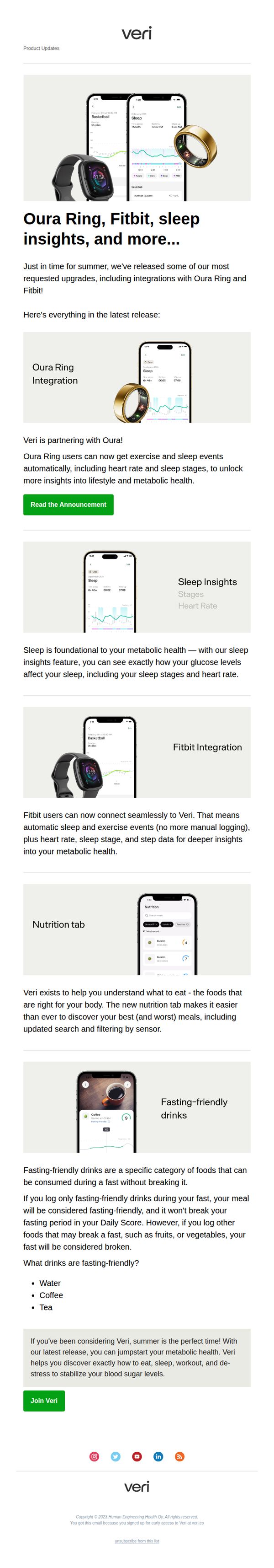 7. veri: NEW - Oura, Fitbit, Sleep Insights and More