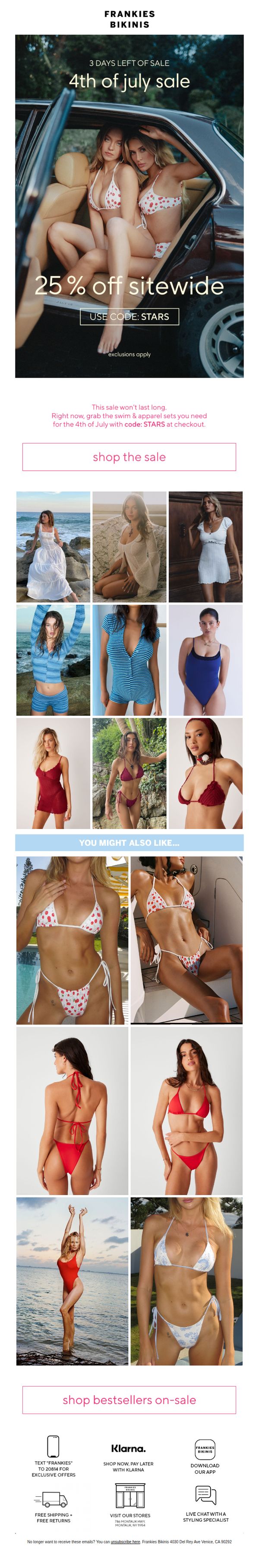 7. LIMITED TIME: 25% OFF SITEWIDE