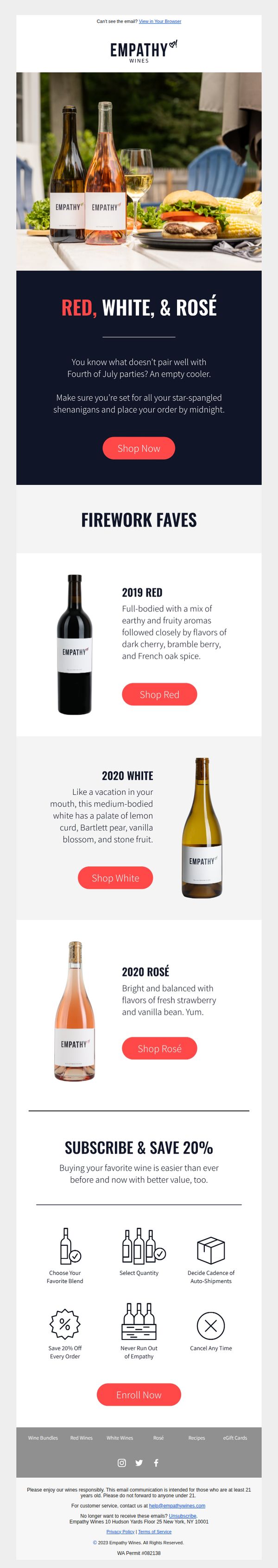 8. Empathy wines: Last Chance for 4th of July Delivery 🍷
