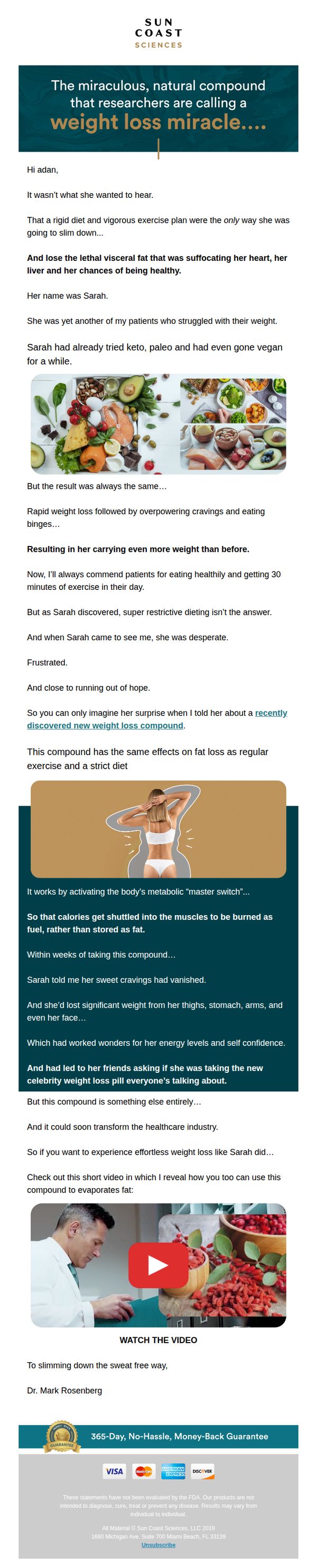 8. New compound better than exercise for a slim waist?