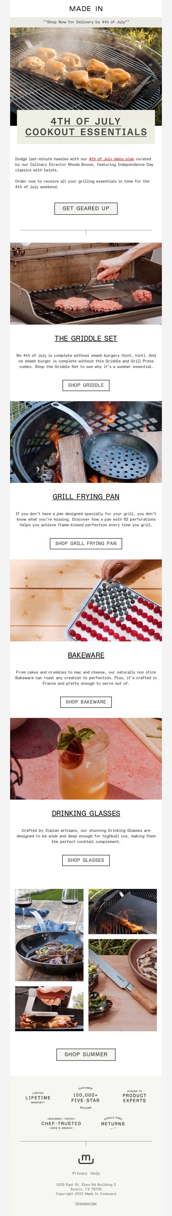 9. Made In: Are You Ready To Host 4th of July?