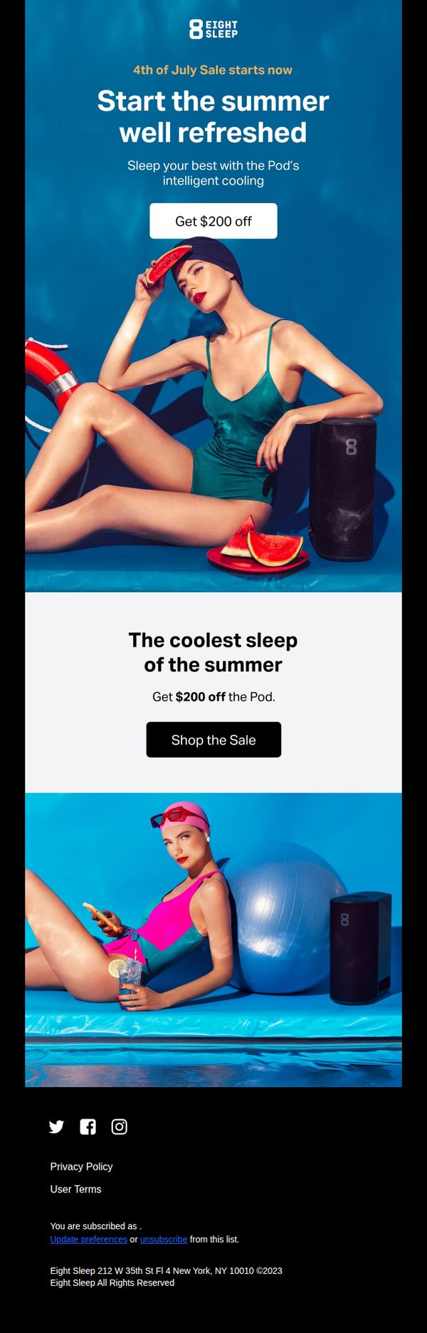 7. Cool down your summer nights with $200 off