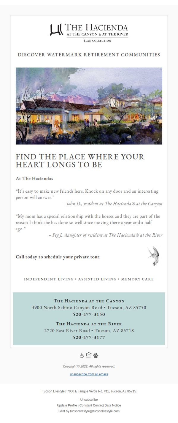 9. Tucson Lifestyles: What Seniors Say About Hacienda Living.