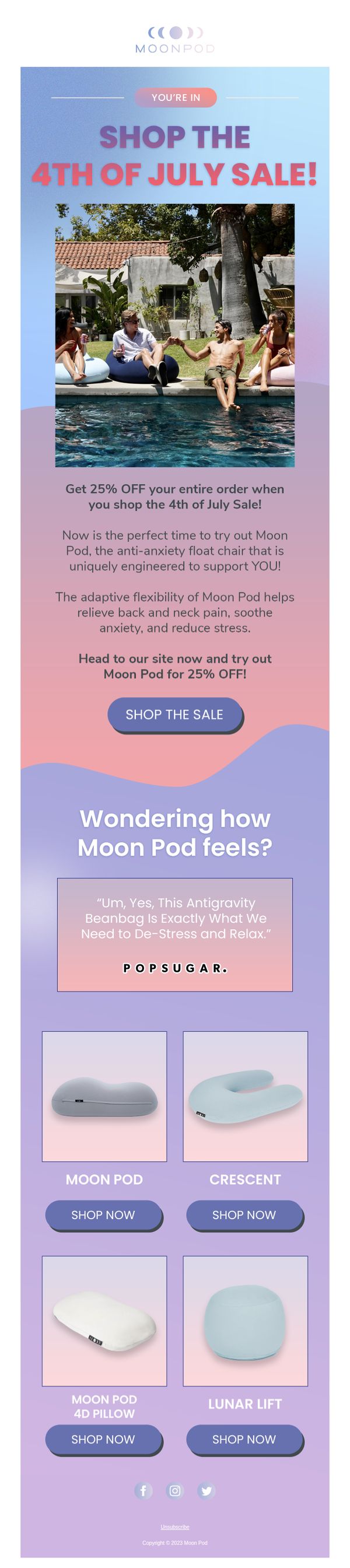 9. 25% OFF 4th of July Sale!