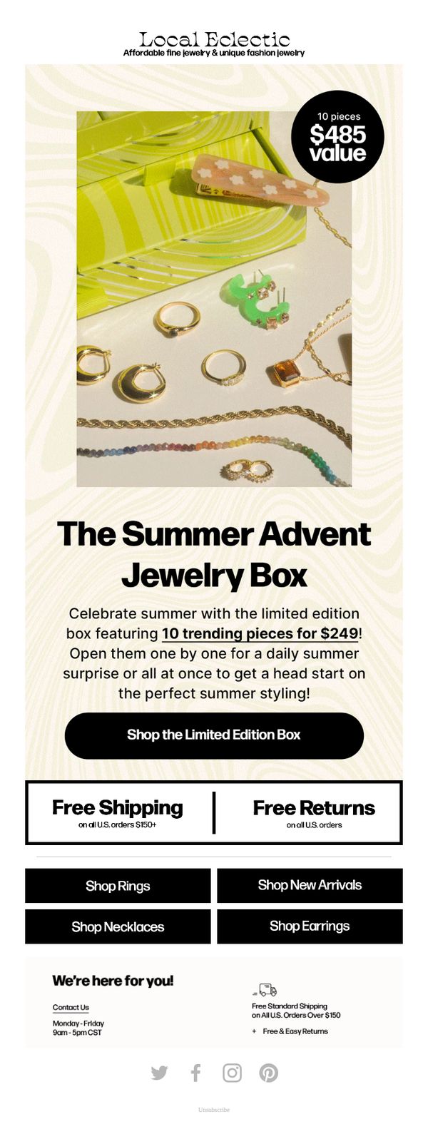 6. Local Eclectic: 10 trending styles. 5 designers. A $485 value.