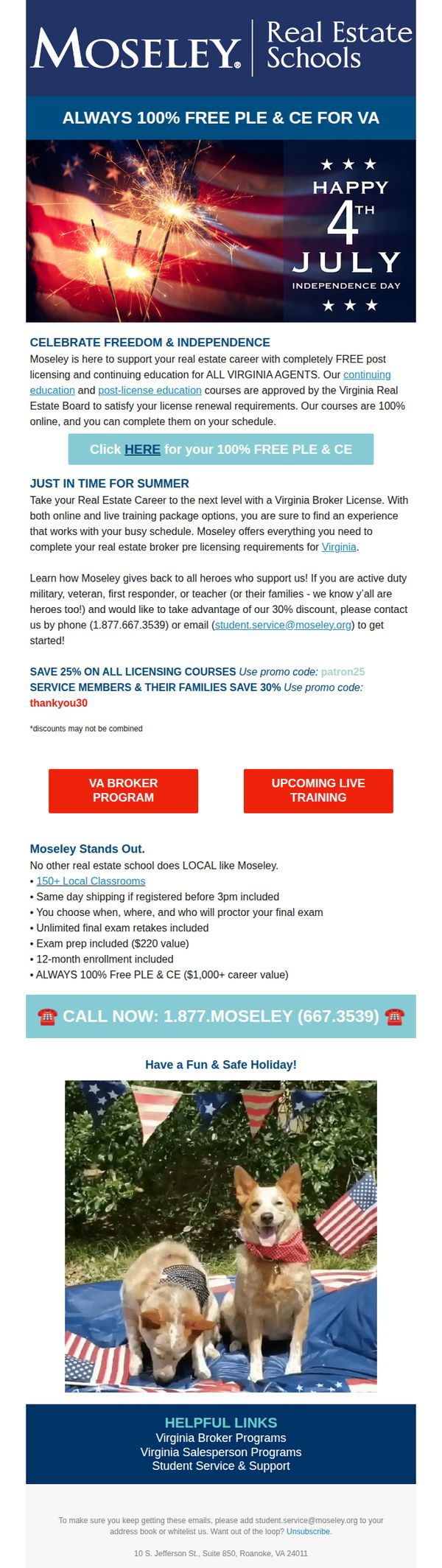 Moseley Real Estate Schools