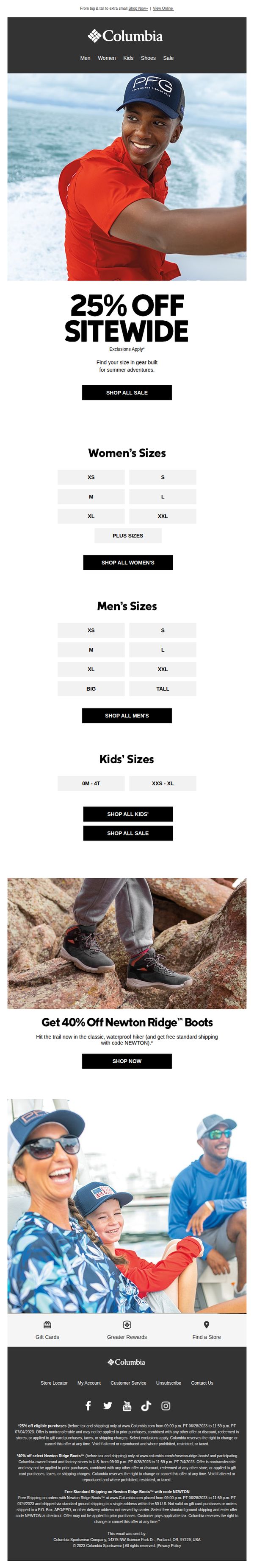 8. Get 4th of July Sale gear in your size.
