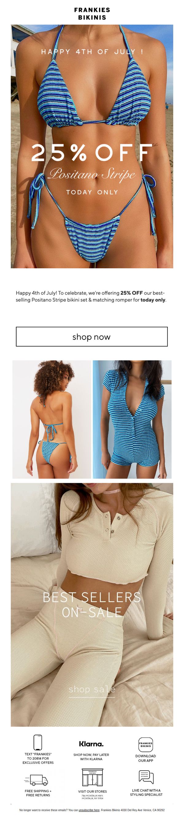 10. TODAY ONLY: 25% Off Positano Stripe
