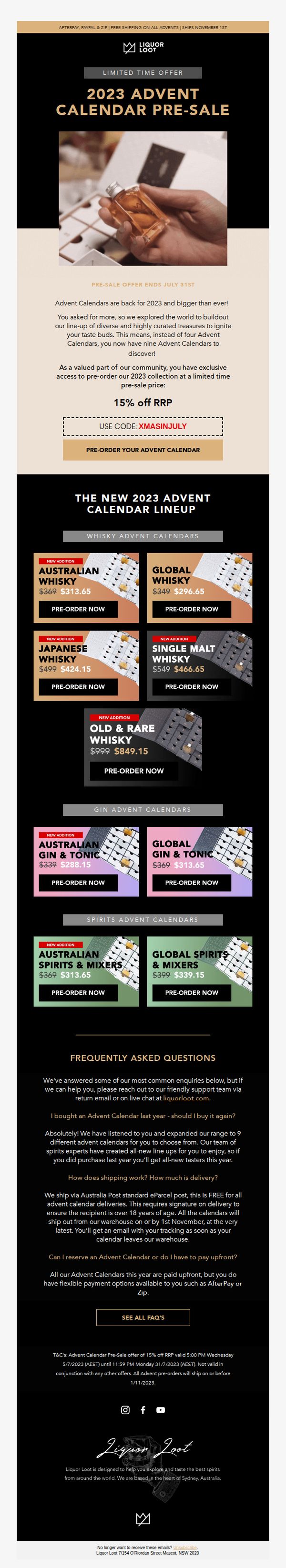 10. Whisky Loot: 🎄 Advent Calendar 2023 Pre-Sale 🎄 Explore Our New Expanded Line-Up!
