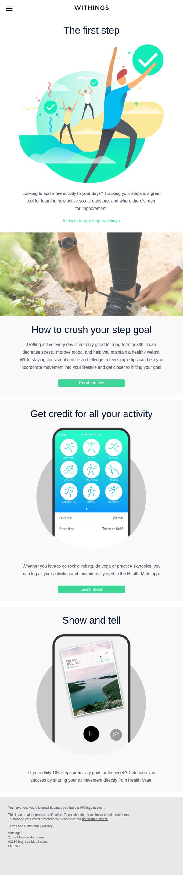 7. Withings: The keys to staying active each day