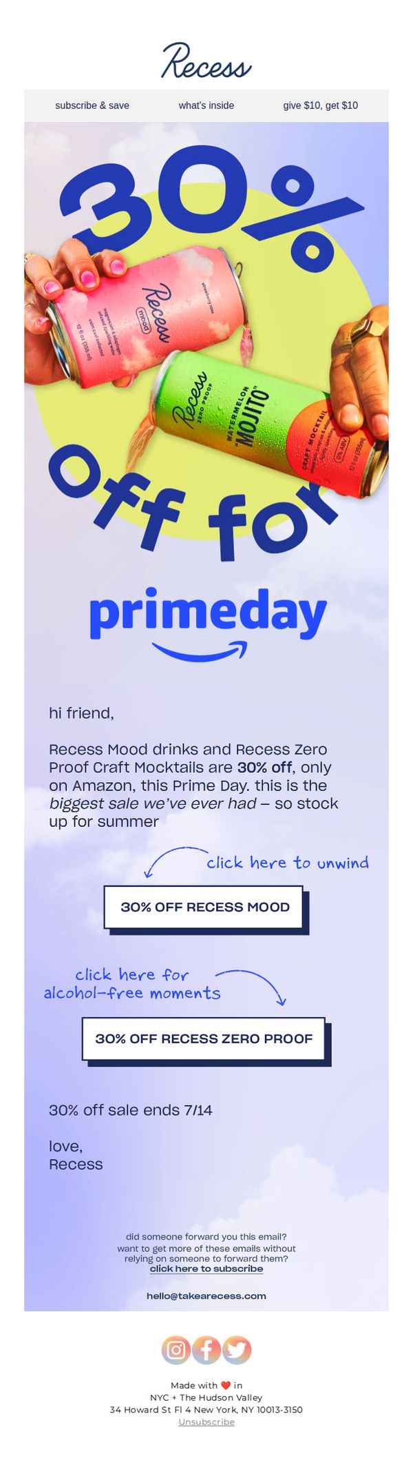 10. 30% off for Amazon Prime Day
