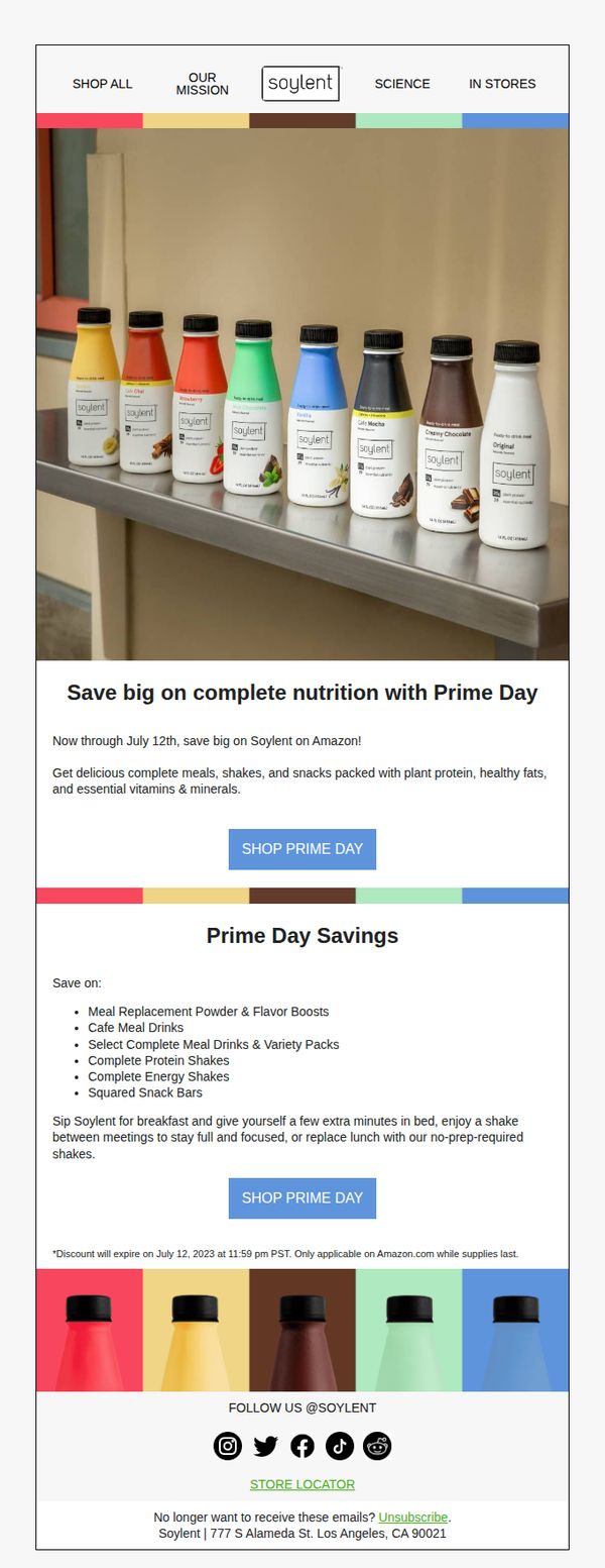 10. SAVE up to 40% with Prime Day
