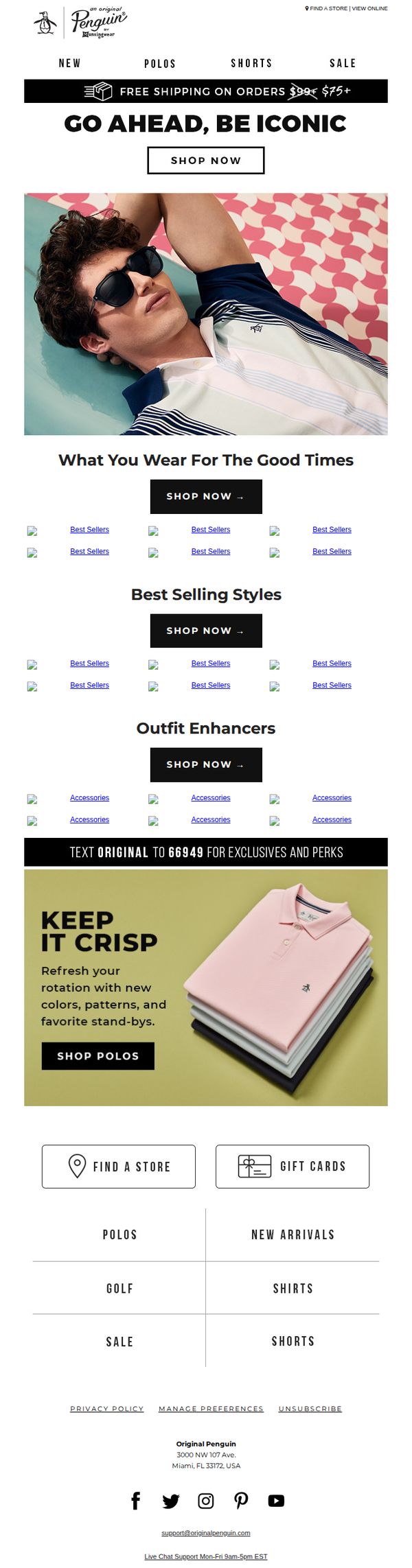 10. Original Penguin: We Think You'll Like Theses Summer Styles