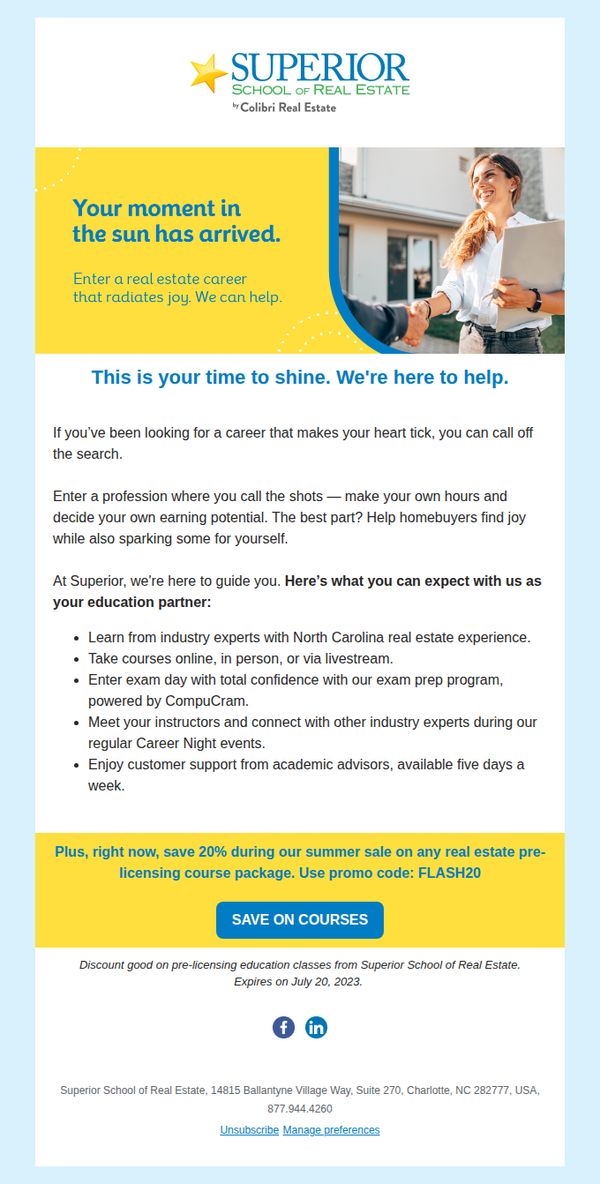 6. Superior School of Real Estate: Inside: the start of a career you’ll love