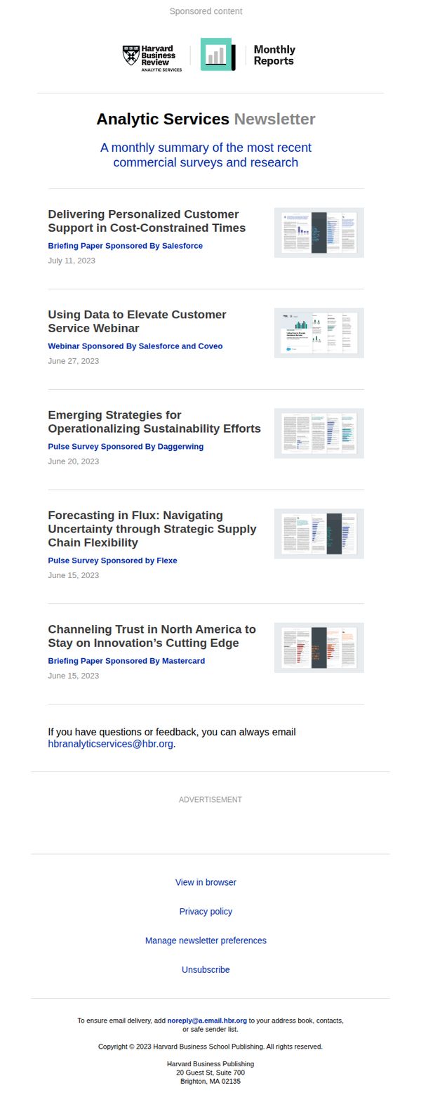 8. Harvard Business Review: The Latest Research from Harvard Business Review Analytic Services
