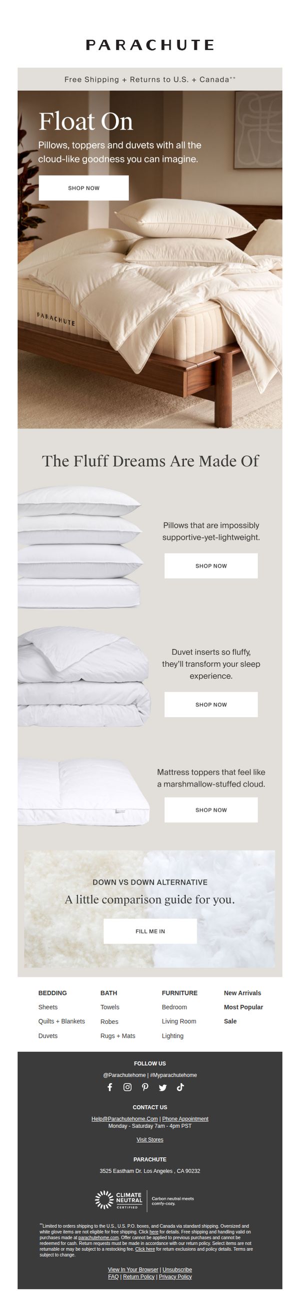6. Parachute Home: Think Fluffy Thoughts