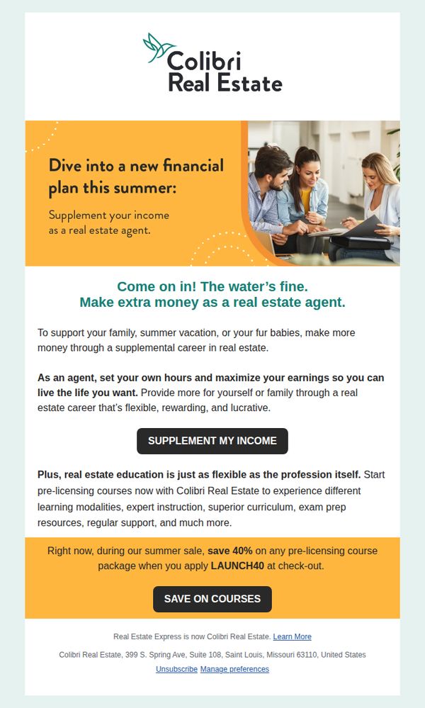 10. Real Estate Express: Dive into a new financial plan 🌊