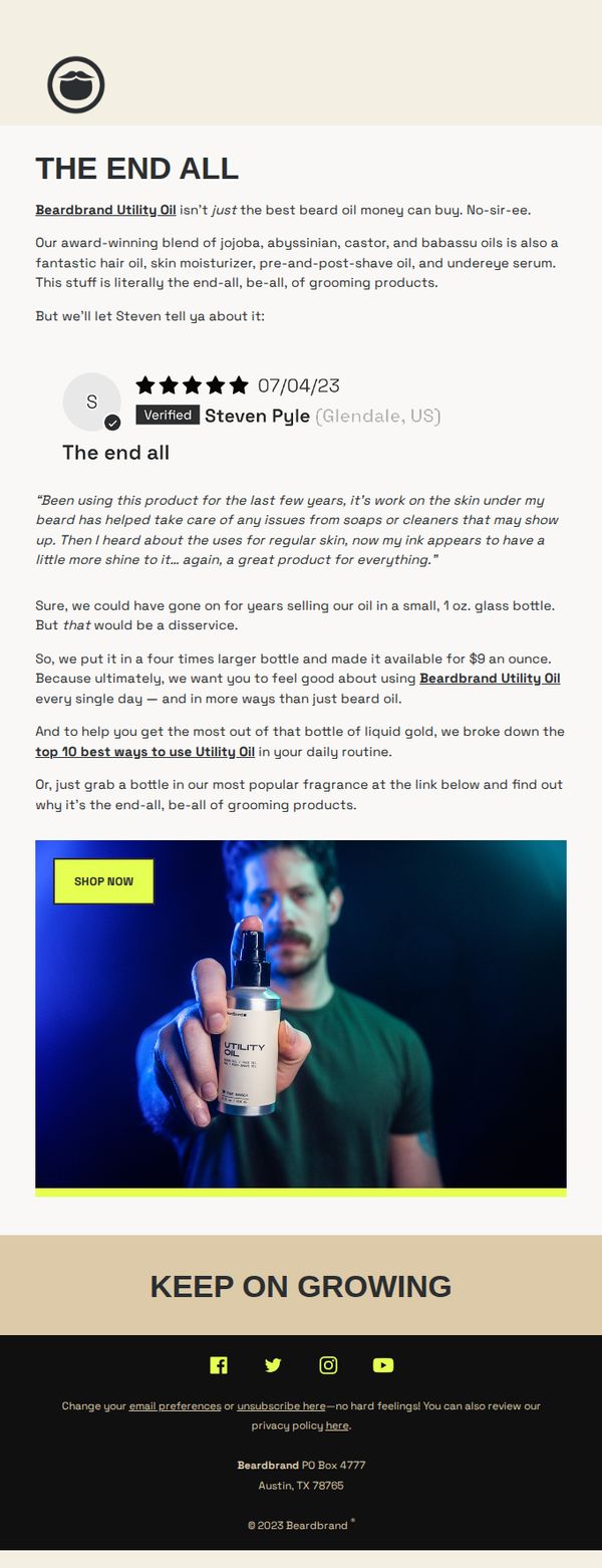 9. The end all, be all of grooming