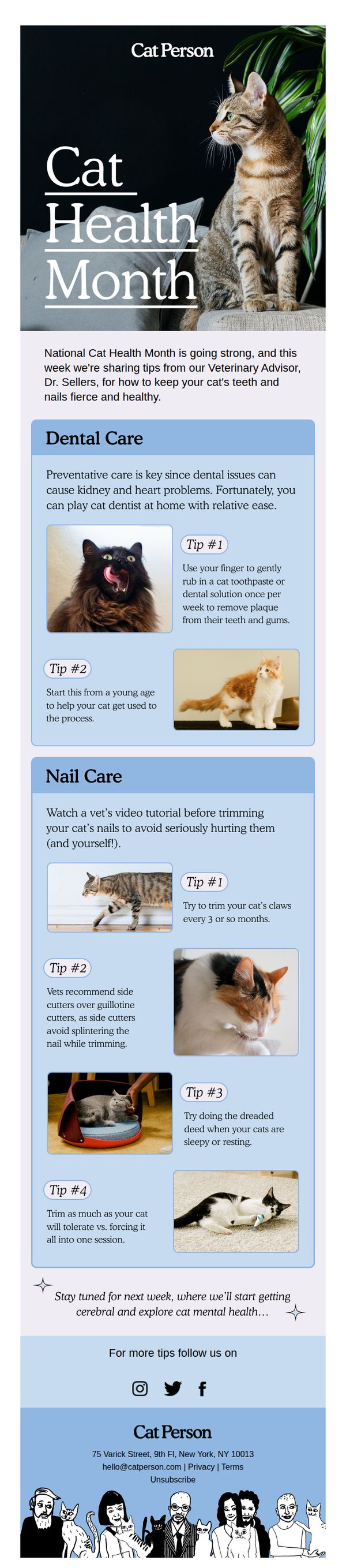 7. Cat Person: It's kitty mani-pedi time 💅