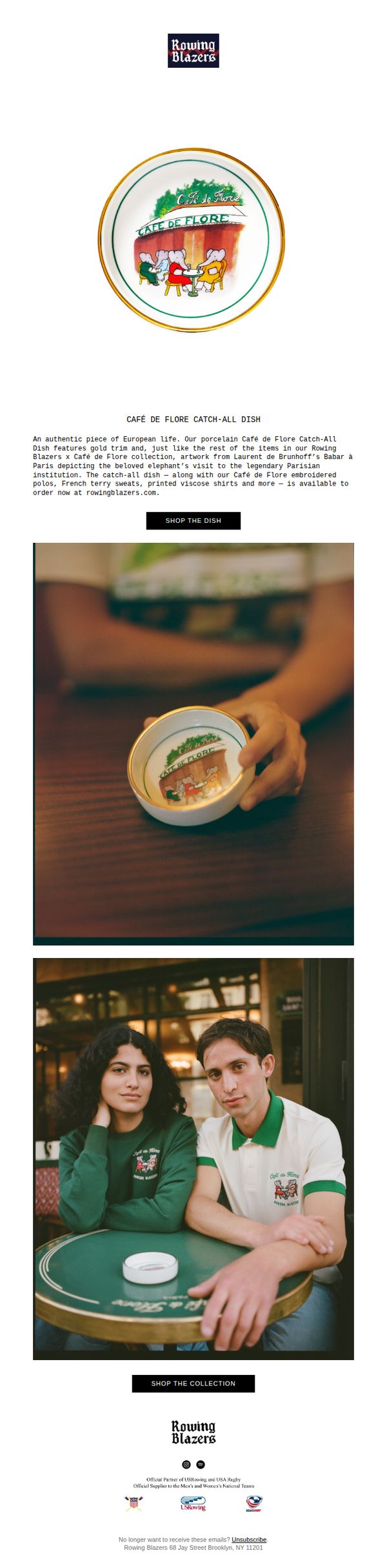 6. Rowing Blazers: Porcelain Café de Flore Catch-All Dish