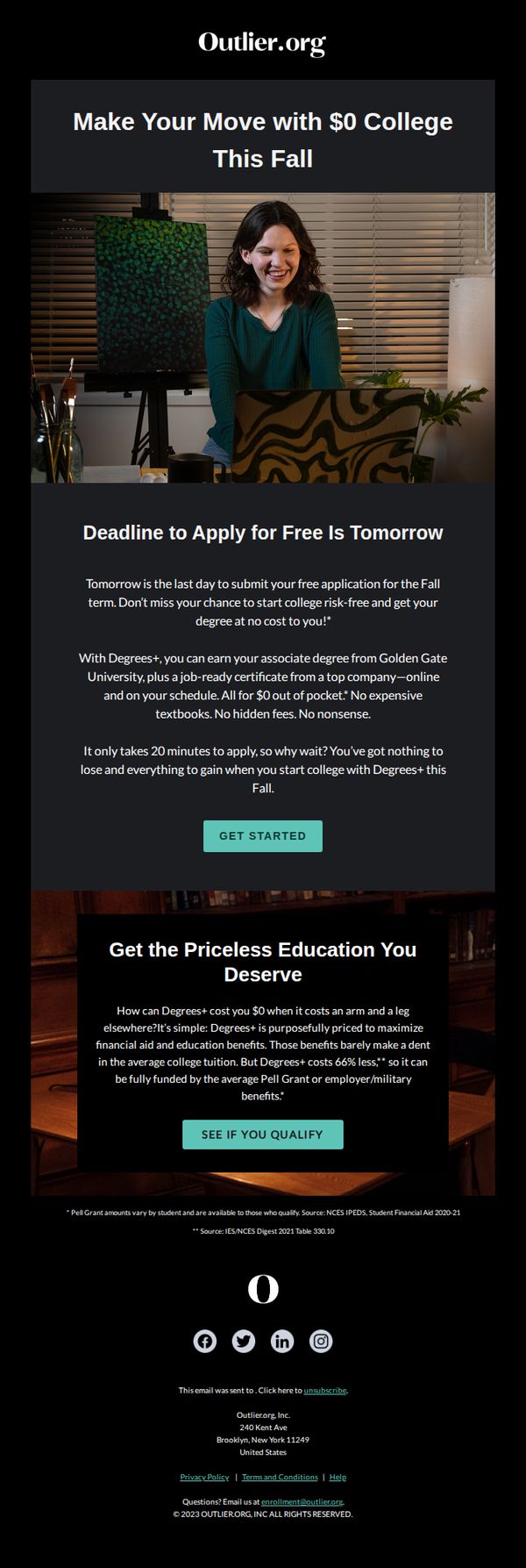 8. [APPLICATION FEE WAIVED] 1 day left to apply for free to Degrees+
