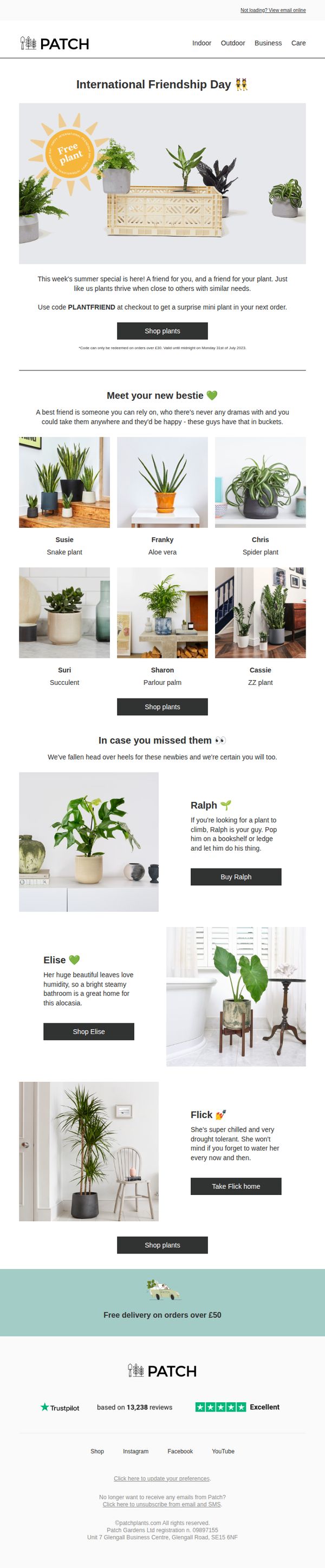 10. Patch plants: An extra gift for you 🌱
