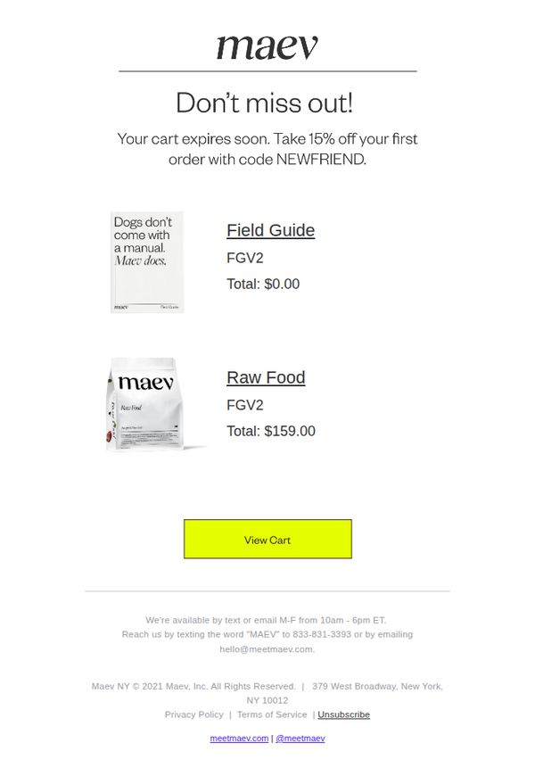 9. Your cart expires soon.