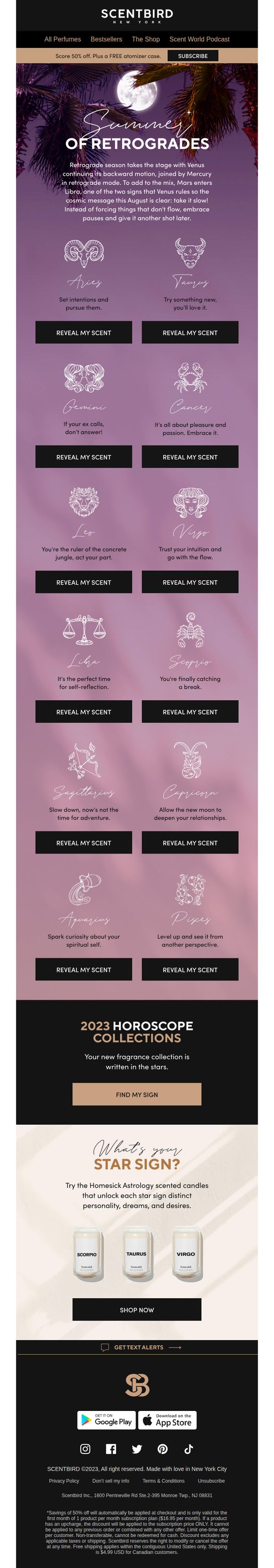 9. August 2023 scent horoscopes